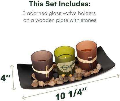 Elevate Your Space with 3 LED Tea Light Candle Holders in Earth Tones