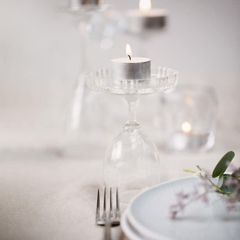 70 Count White Tea Lights Long-Burning 6 Hours