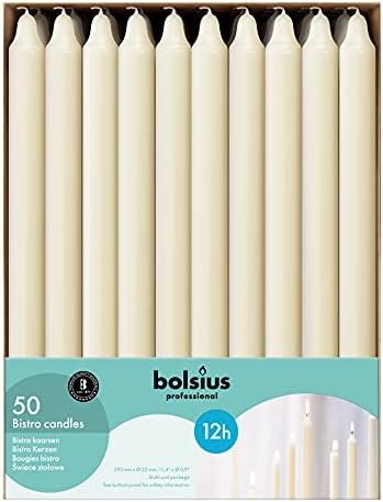 BOLSIUS Ivory Candlesticks Bulk Pack