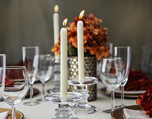 BOLSIUS Ivory Candle Set 10-Pack Unscented Dripless Burners