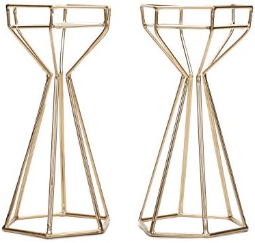 Elegant Gold Candle Holders