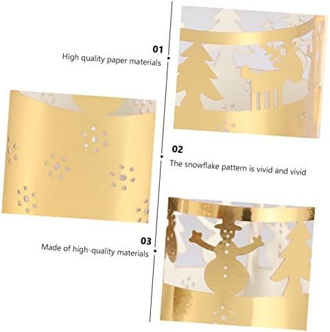 50 Pcs Christmas Snowflake Candle Party Decor on the Go