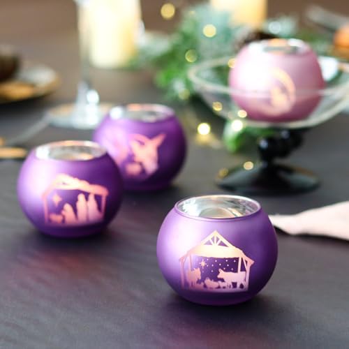 Nativity Candle Holders Set
