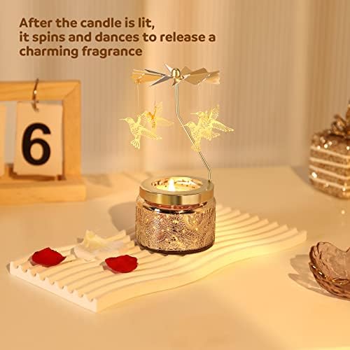 Rotating Thermal Air Candle Holder for Home Decor