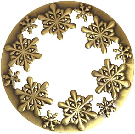 Simple Snowflake Candle Shade Cover for 73-81mm Jar Candles