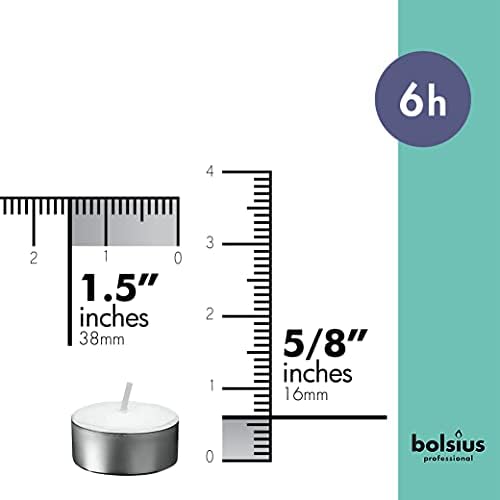 BOLSIUS White Tea Lights - Enough to Light Up Your Home