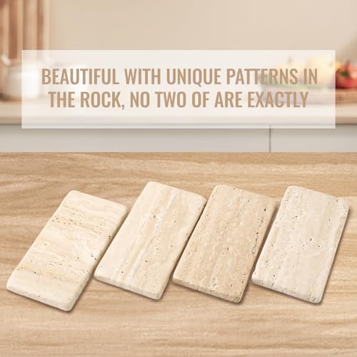 Premium Natural Travertine Candle Holder Plate
