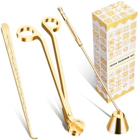 Calary Candle Wick Trimmer Snuffer Set