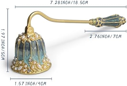 Elegant Royal-Style Candle Snuffer with Pearl Inlay