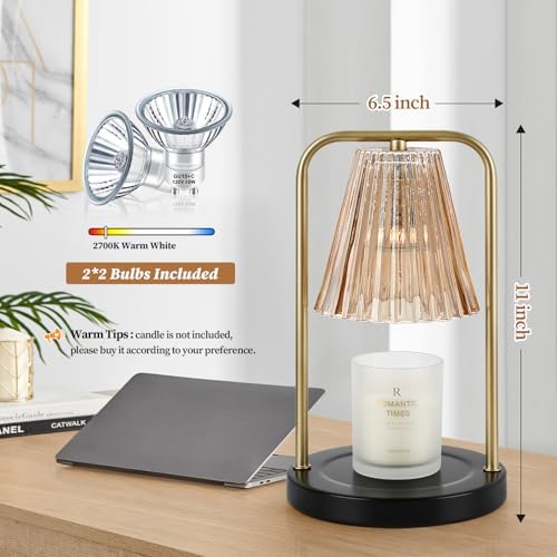 VerRon Candle Warmer Lamp with 2 Bulbs