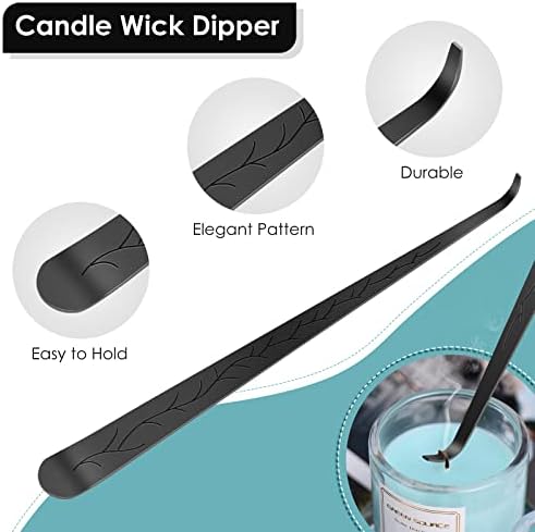 Saiveina 3 in 1 Candle Accessory Set Black