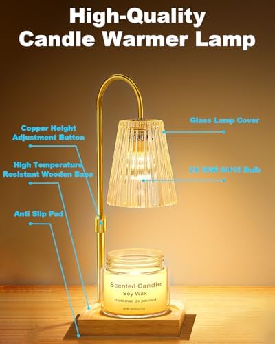 SooFoo Candle Warmer Lamp with Timer and Dimmer