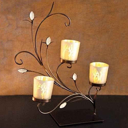 The Light Garden CAFTR3 Whispy Feather Votive Candle Accessory 3-Light