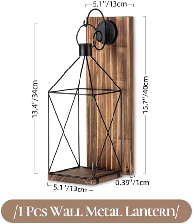 Warm Rustic Candle Sconce