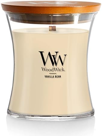 WoodWick Vanilla Bean Scented Medium Hourglass Candle