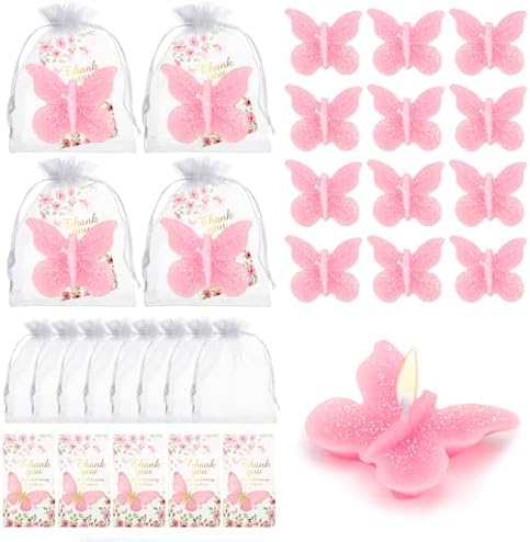 50-Set Butterfly Baby Shower Party Favor Set