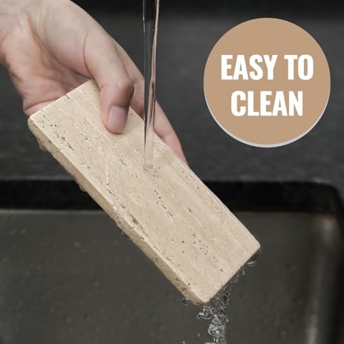 Premium Natural Travertine Candle Holder Plate