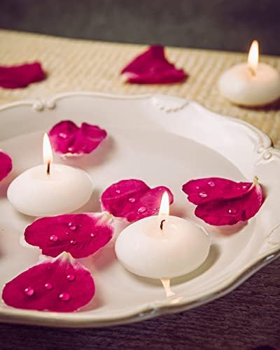 Elegant Floating Candles - 100 White Spherical Candles for Weddings Parties
