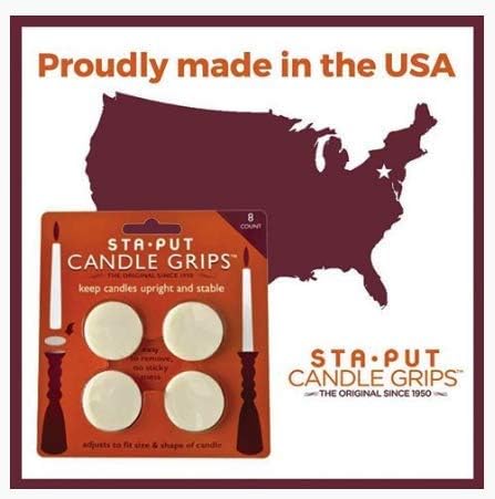 Sta-Put Candle Grips Perfect for Tapered Candles8-Piece Set