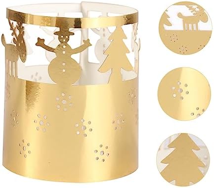 Zerodeko Christmas Snowflake Candle Lamp Shade