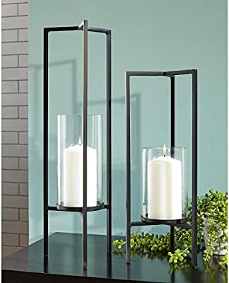 Ginette Metal 2-Piece Candle Holder Set