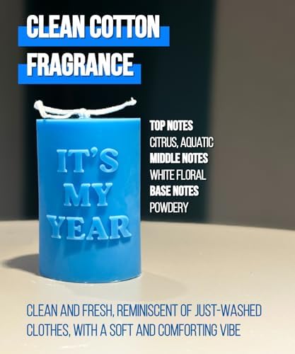Uplifting Blue Candle Positive Message