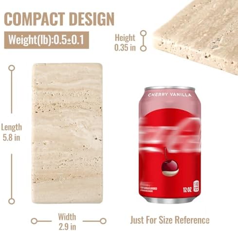 Premium Natural Travertine Candle Holder Plate