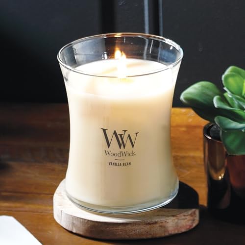 WoodWick Vanilla Bean Scented Medium Hourglass Candle