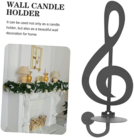 Wall Sconce Candle Holder with Music Note Design