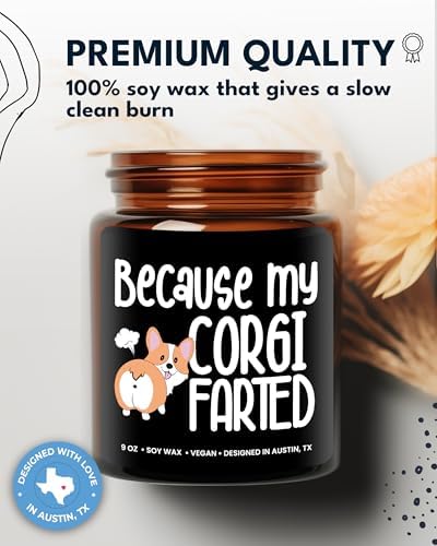 Funny Corgi Candle