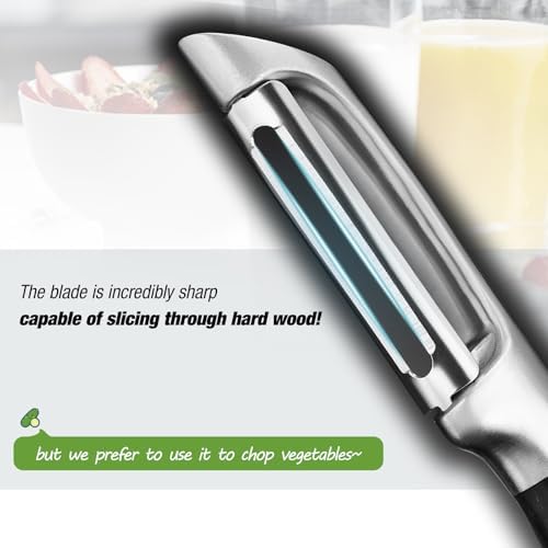 304 Stainless Steel Peeler with Wood Handle