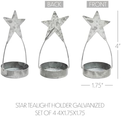 Star Tealight Holders Set