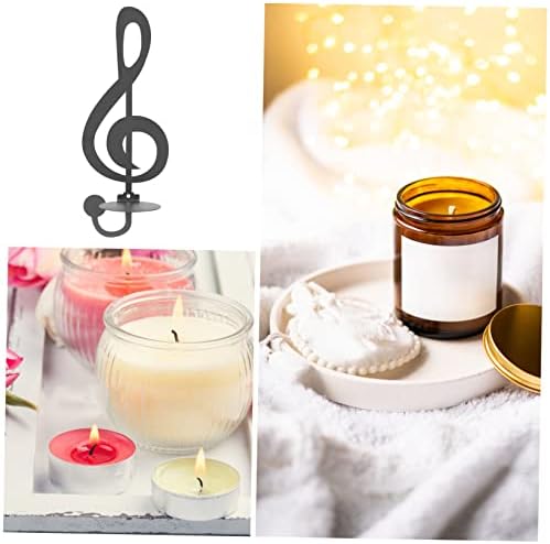 Wall Sconce Candle Holder with Music Note Design