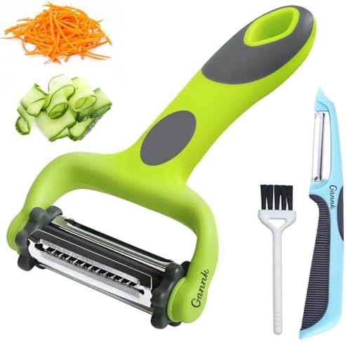 3-in-1 Julienne Potato Peeler Set with Julienne Bit and Potato Nullifier