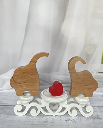 Unity Candle Holder Set with Heart 1