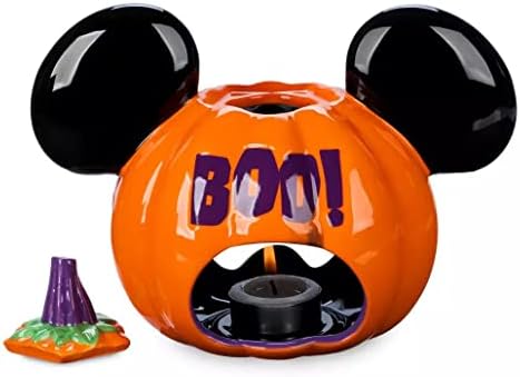 Cozy Disney Halloween Jack O Lantern Votive Candle Holder - Mickey Mouse