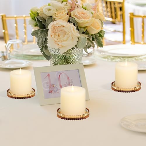Vixdonos 8-Piece Gear Candle Holder Set