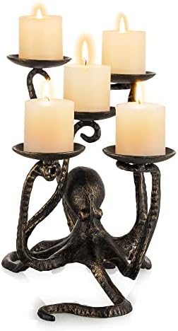 eye-catching Octopus Candle Holder for Halloween Table Centerpiece