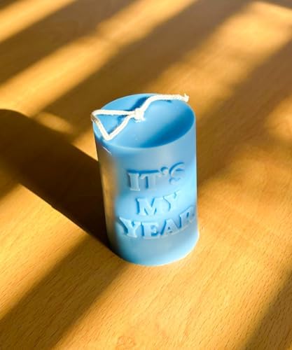 Uplifting Blue Candle Positive Message