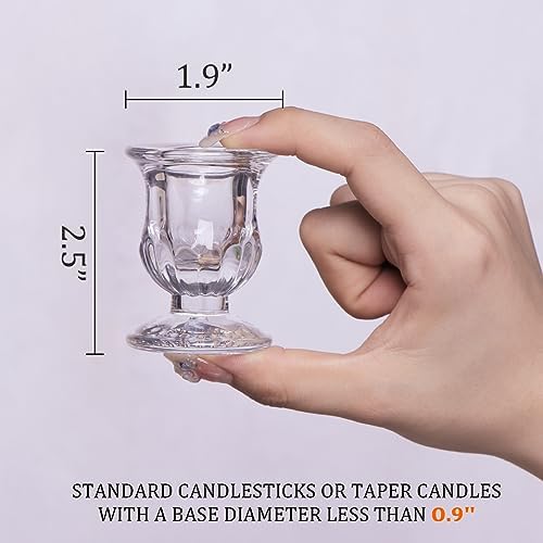 Letine 12-Piece Taper Candle Holder Set