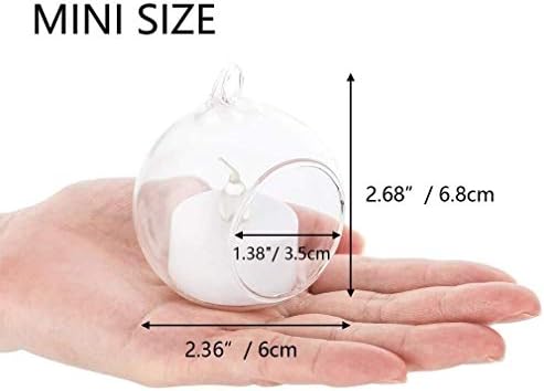 Hanging Glass Globes for Tea Light Holders