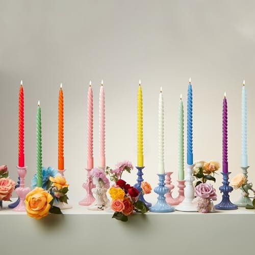 Colorful 10in Candles Set for Home Gift
