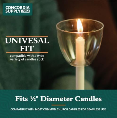 Clear Shield Candle Drip Protectors 50-Pack