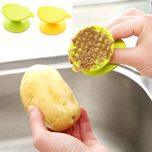 Sanfly 1pc Plastic Carrot Peeling Brush Durable Easy to Use