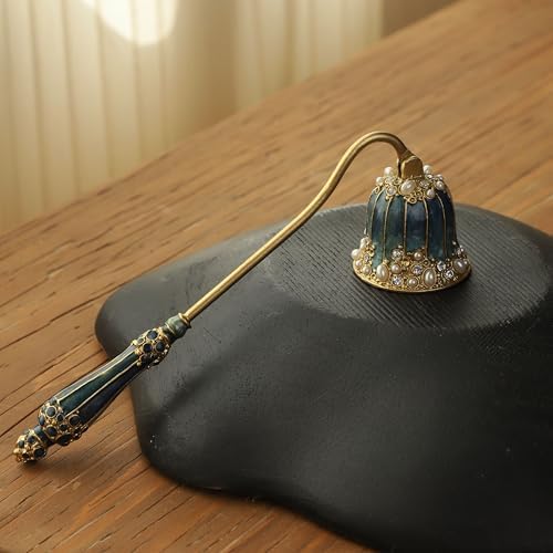 Elegant Royal-Style Candle Snuffer with Pearl Inlay