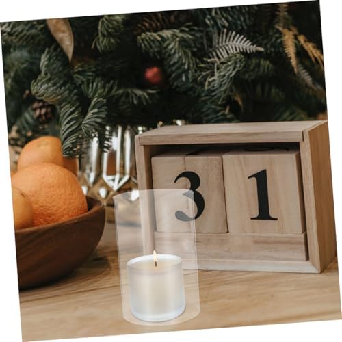 Clear Glass Candle Holder Sleeve by PRETZOOM Wind-Protected Multiple Uses