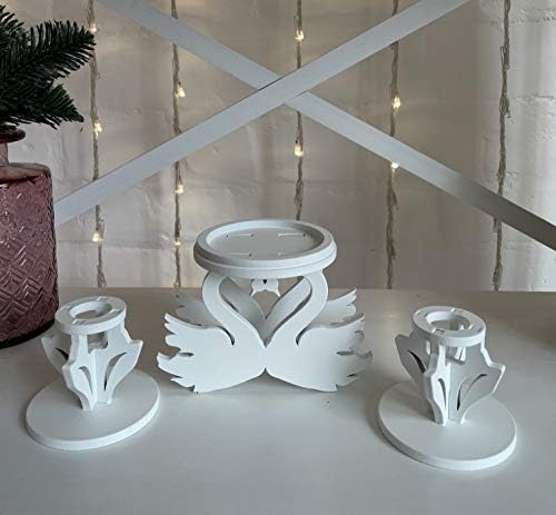 Elegant Unity Candle Holder Set for Weddings Ceremsemblies Special Occasions