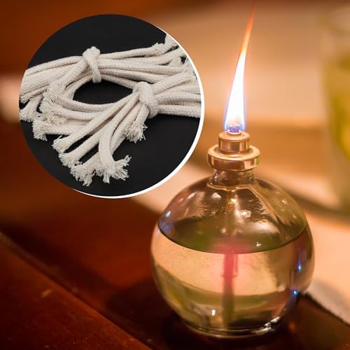 SWATOM 14 Round Cotton Oil Lamp Wicks 20 PCS