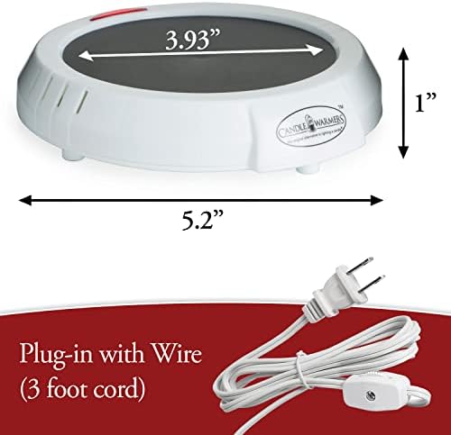 Original Candle Warmer Electric Plug-In Plate for Jar Candles White