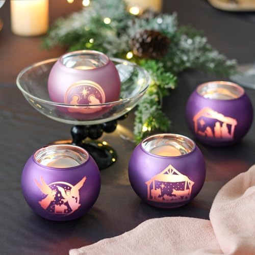 Nativity Candle Holders Set